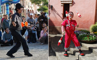 The Entertainment by Street Performers