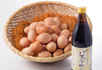 Blanded egg and special soy sauce