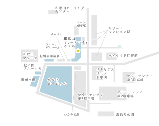 和歌山マリーナシティ全体マップ