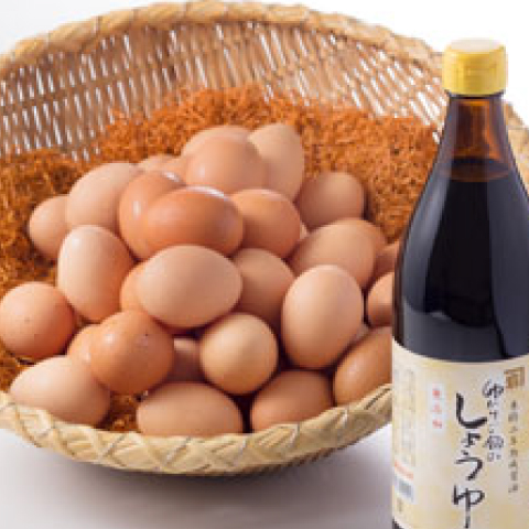 Blanded egg and special soy sauce