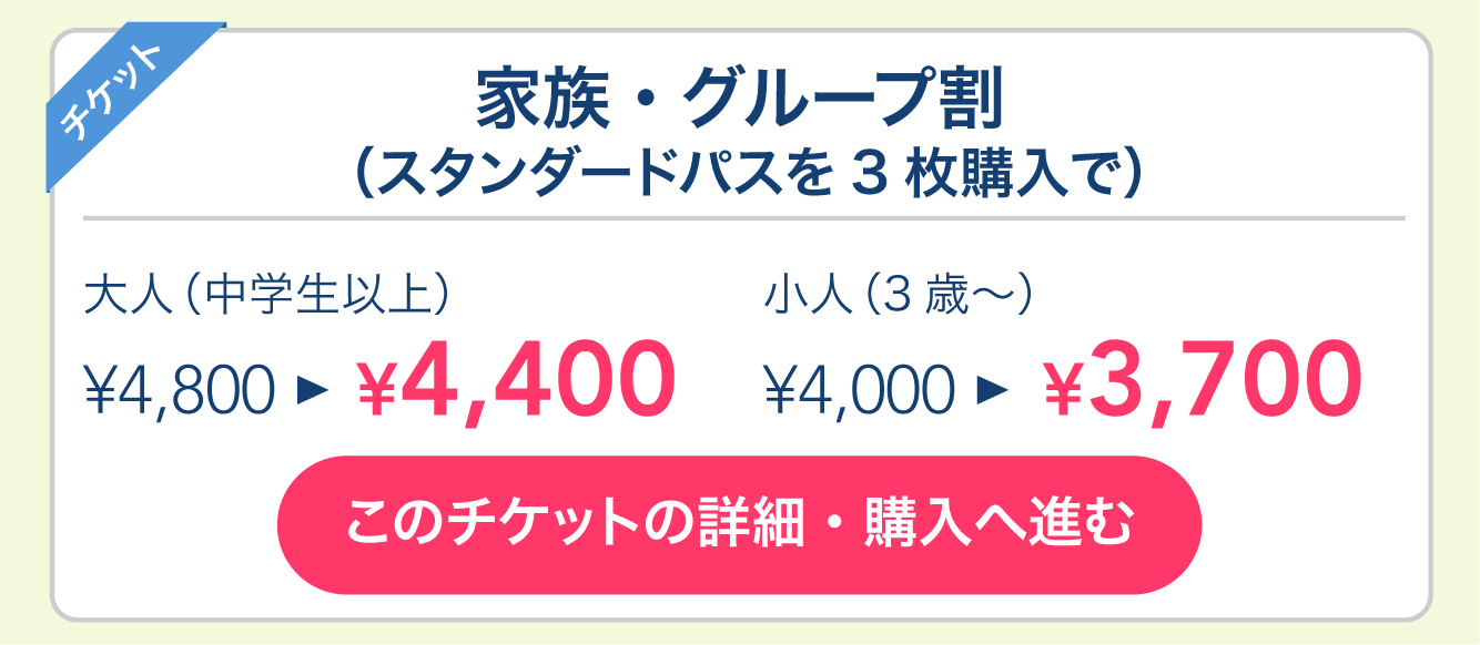 家族・グループ割（スタンダードパスを3枚購入で）