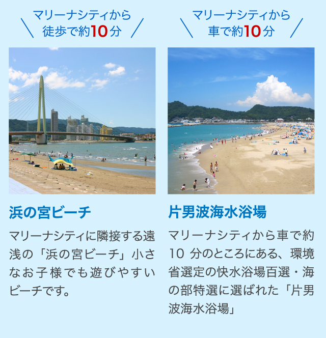 浜の宮ビーチ片男波海水浴場