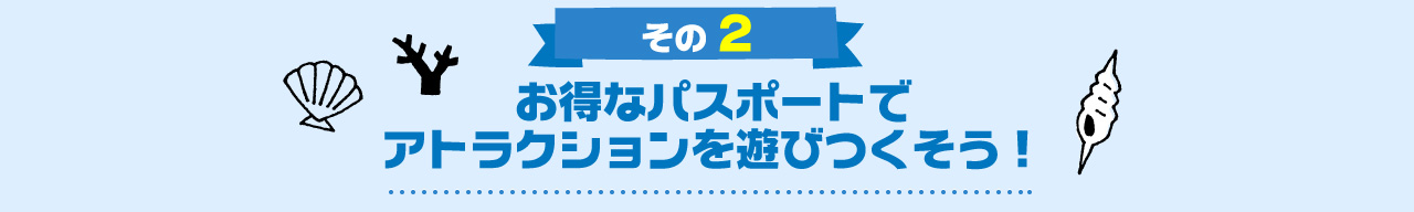 その2お得なパスポートでアトラクションを遊びつくそう！
