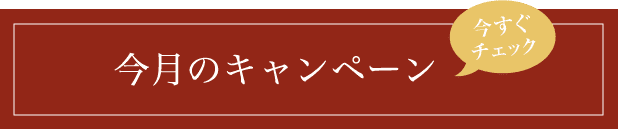 今月のキャンペーン